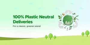 Introducing 100% plastic neutral deliveries 1