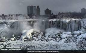 ‘Blizzard Of The Century’ In US Turns Niagara Falls Into Winter Wonderland