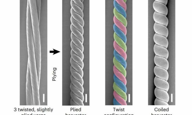 Researchers demo new type of carbon nanotube yarn that harvests mechanical energy