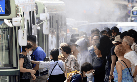 Intense heat waves continue in Japan, South Korea