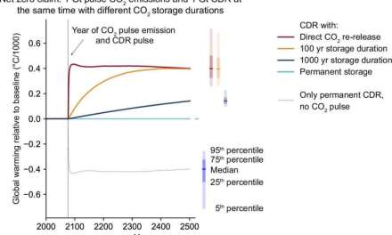 Climate scientists argue that 1000-year sequestration strategies must be used to meet climate goals