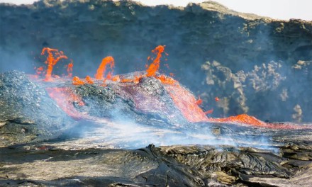 Fresh lava from Earth’s mantle found bursting onto the surface where a new ocean is forming