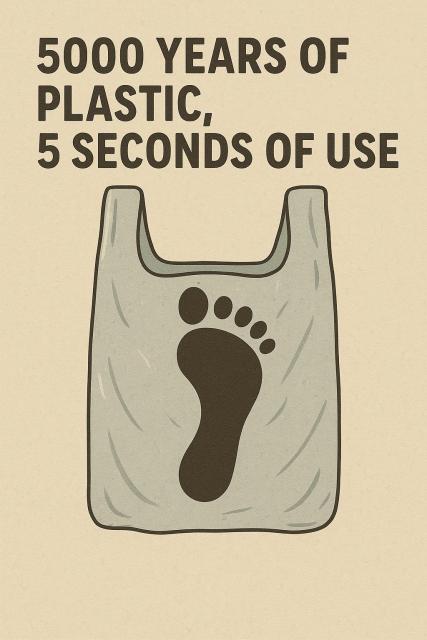 5000 Years of plastic, 5 seconds of use.