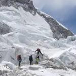 Huge chunk of glacier blocks Everest route in peak climbing season