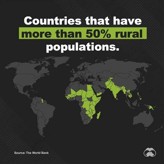 Mapped: Only 36 Countries Are Still Majority Rural