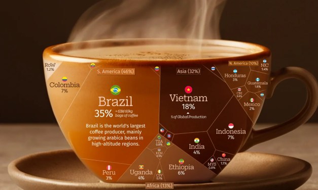 Ranked: The Countries That Grow the World’s Coffee