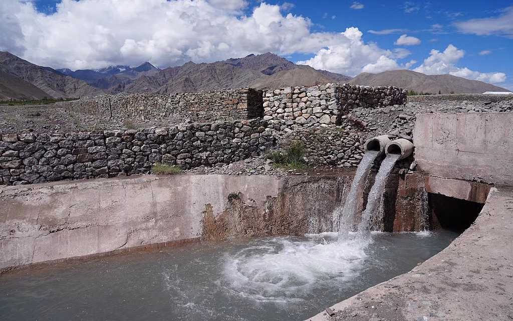 Ladakh diverts 90 million litres of glacier water daily to irrigate 1,000 acres of parched land