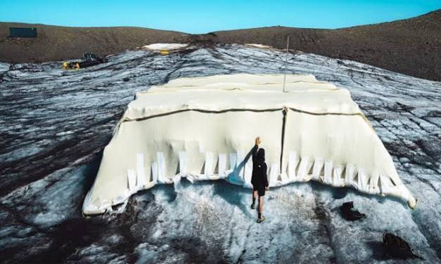 Glaciers get wrapped in plastic each summer to slow the melt, but now Swiss researchers seem to have a much cleaner option